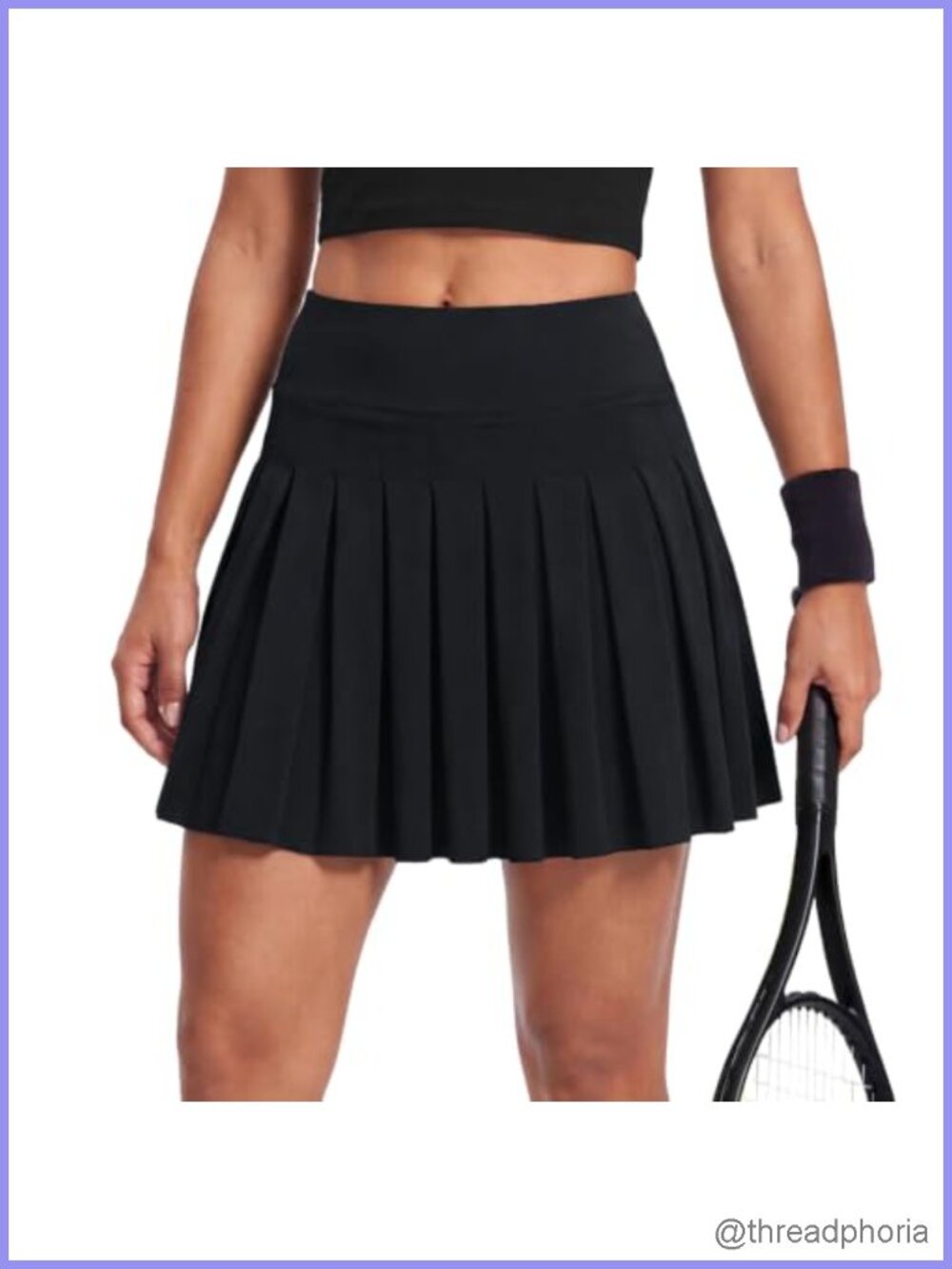 Pleated Tennis Skort with Pockets, High Waisted Athletic Golf Skirt for Women